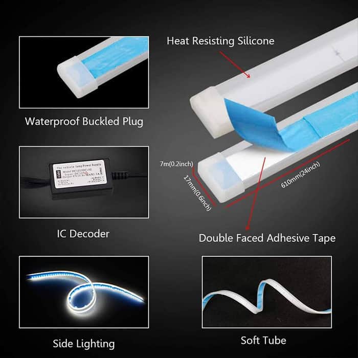 AngelLux, samolepící světelný pás s LED světly (2 ks) - Image 8