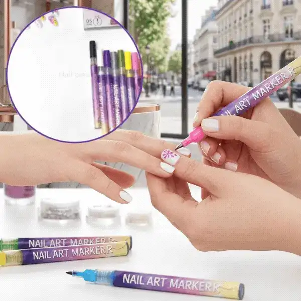 Sada barevných per na malování nehtů, ArtNails