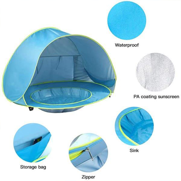 BabyTent, dětský stan s UV ochranou a bazénkem - Image 2