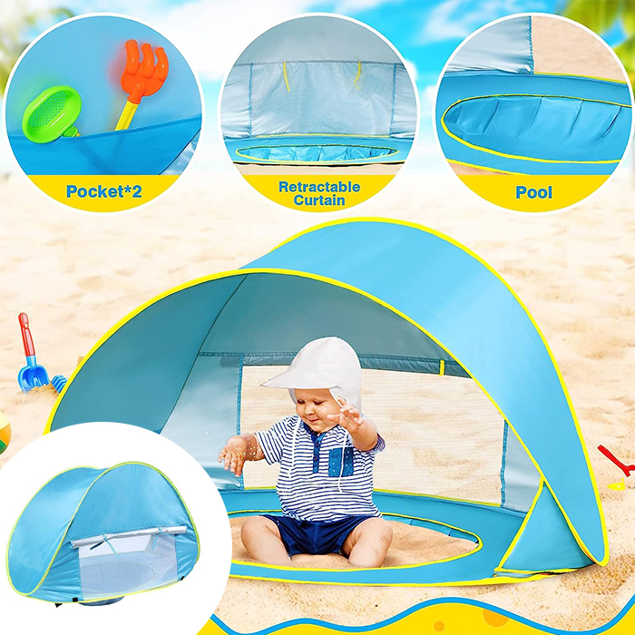 BabyTent, dětský stan s UV ochranou a bazénkem - Image 3