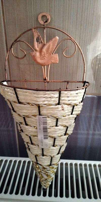 BasketVase, nástěnný květinový koš - Image 8