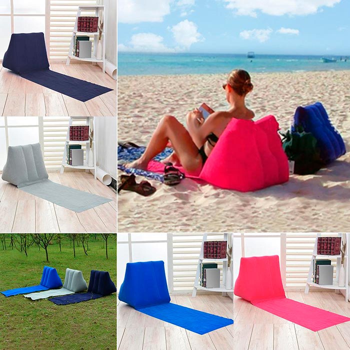 Kompaktní plážový polštář má ergonomický design a dokonalou oporu zad, což zajišťuje příjemný a pohodlný odpočinek!