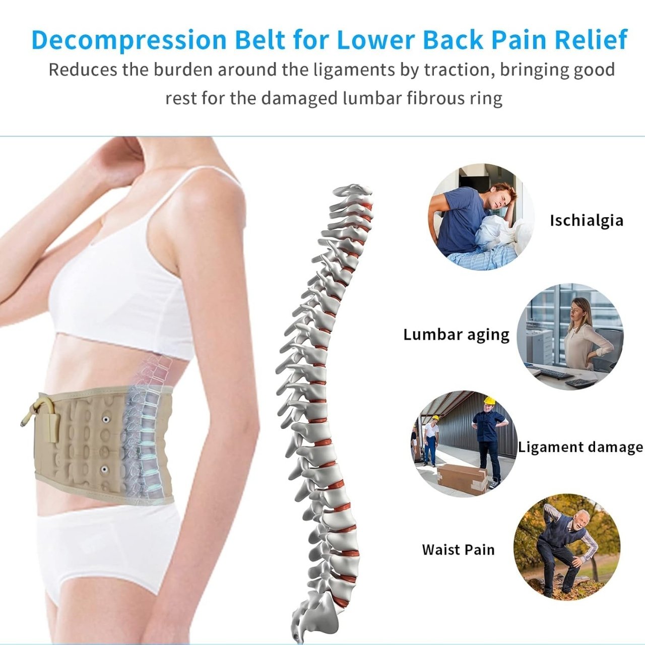 BeltBrace, pás, který pomáhá zmírnit nepohodlí v dolní části zad - Image 2