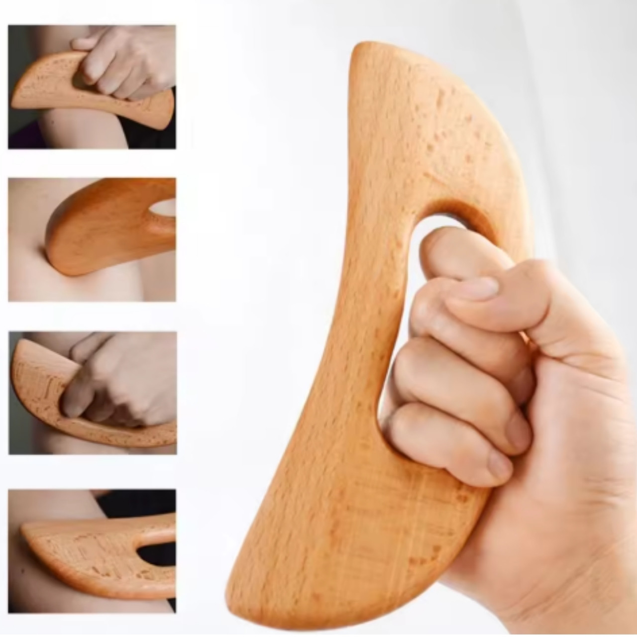 BodyGuaSha, dřevěný masážní nástroj pro celkové uvolnění těla - Image 8
