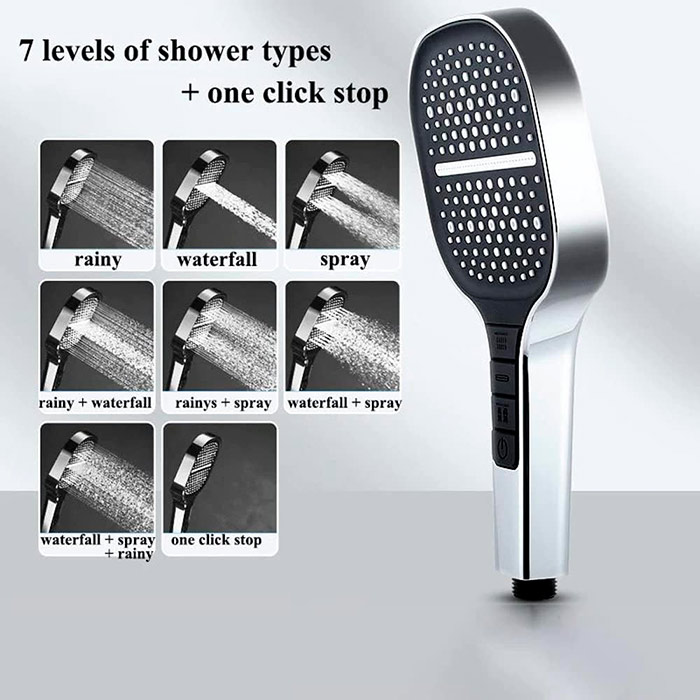 BoostShower, sprchová rukojeť, kde můžete kombinovat různé proudy vody - Image 5