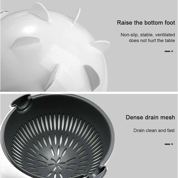 BowlCutter, multifunkční kráječ s přídavným cedníkem a ručním škrabkou - Image 5