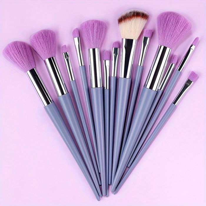 BrushSet, 13dílná sada štětců na make-up s pouzdrem na nošení - Image 3