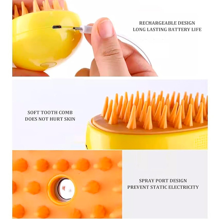 Brushy, elektrický hřeben pro domácí zvířata se sprejem - Image 4