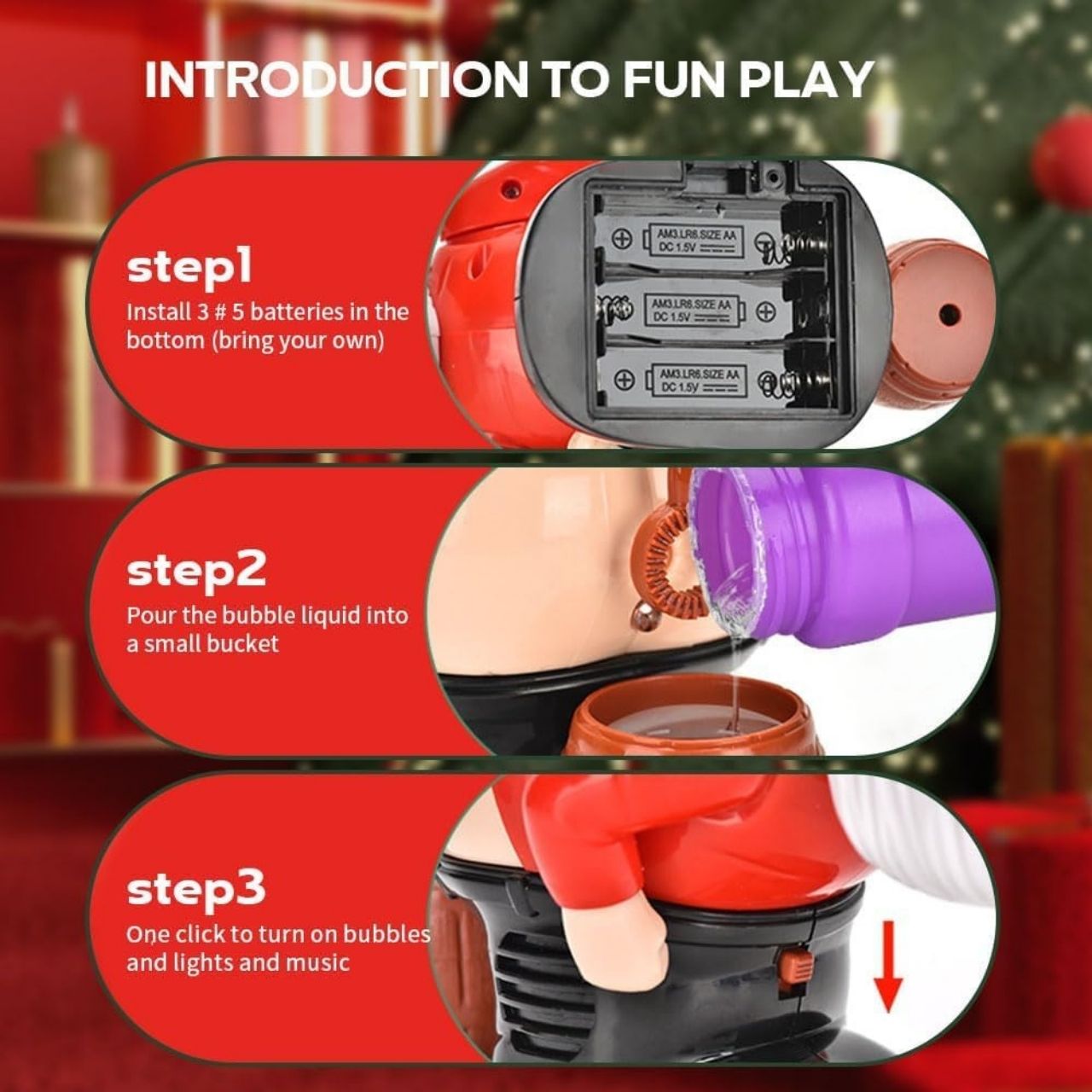 Bubliny, tekutina na bubliny pro hračku BlowSanta - Image 3