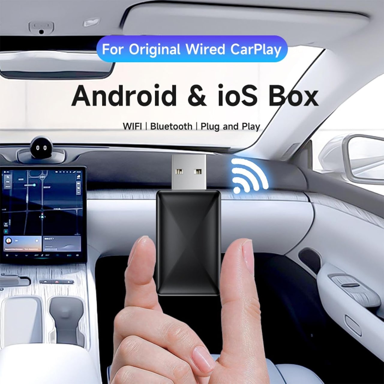CarPlay, USB klíč pro bezdrátové připojení automobilu s Apple CarPlay a Android Auto - Image 4