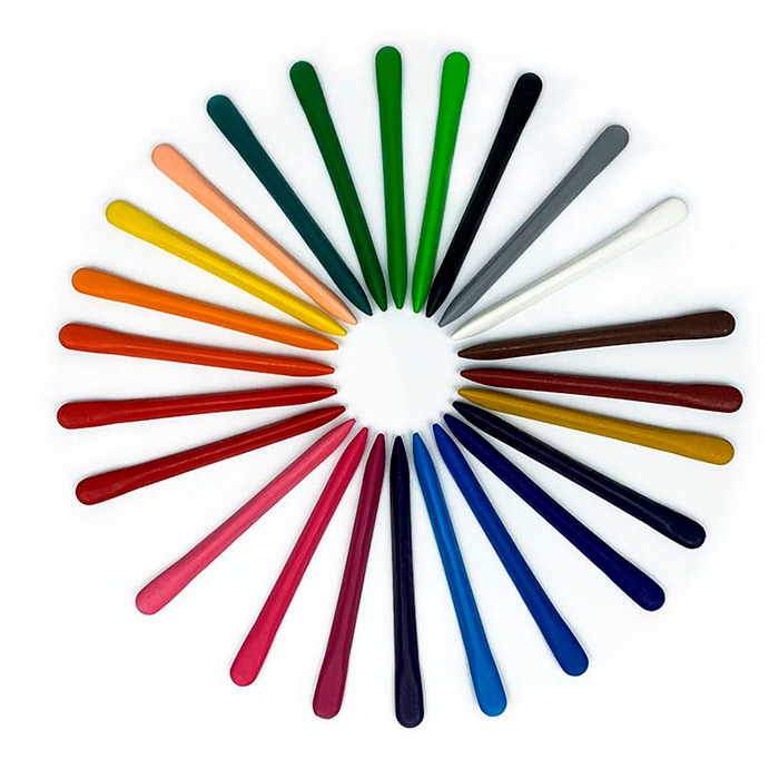 Crayons, kompaktní voskové pastelky (24 kusů) - Image 3