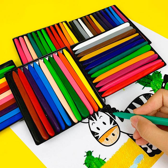 Crayons, kompaktní voskové pastelky (24 kusů) - Image 9