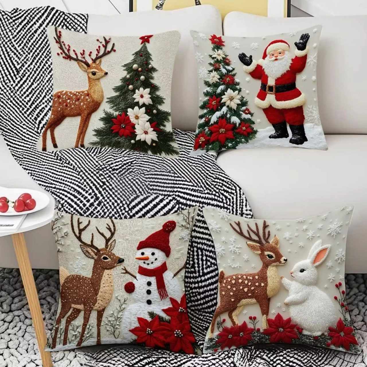 CutePillows, vánoční povlaky na polštáře (4 kusy) - Image 2