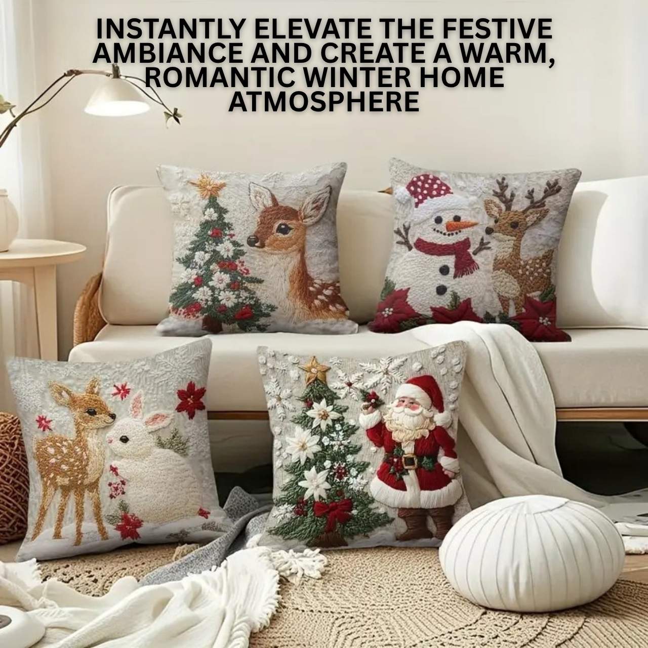 CutePillows, vánoční povlaky na polštáře (4 kusy) - Image 3