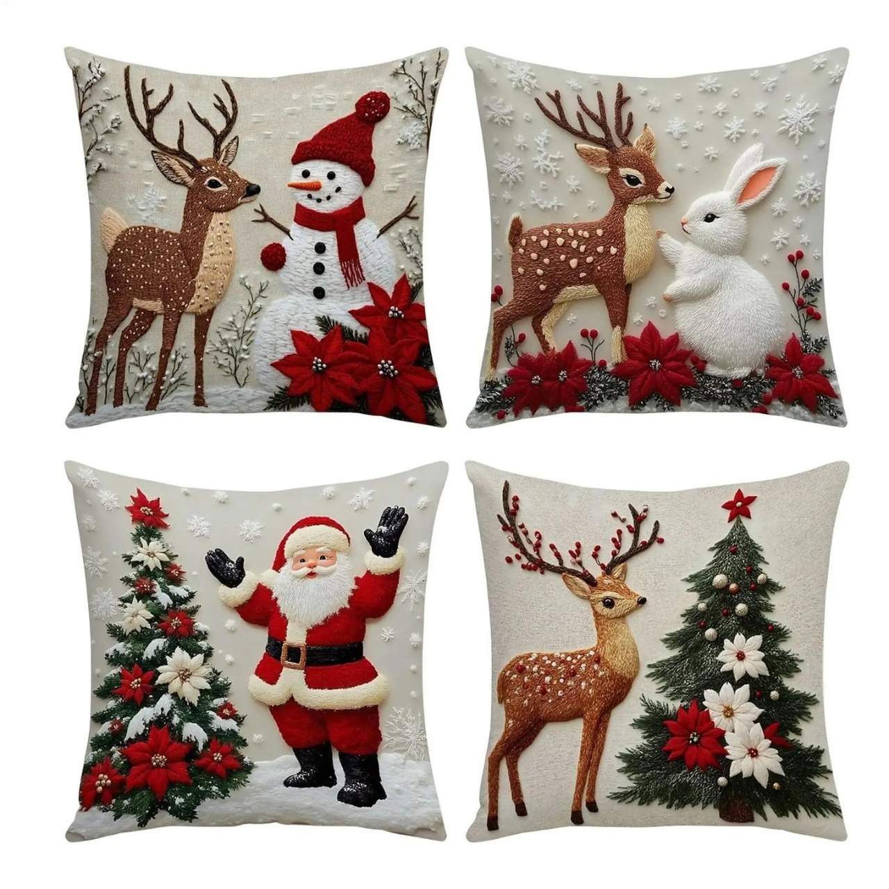 CutePillows, vánoční povlaky na polštáře (4 kusy) - Image 5