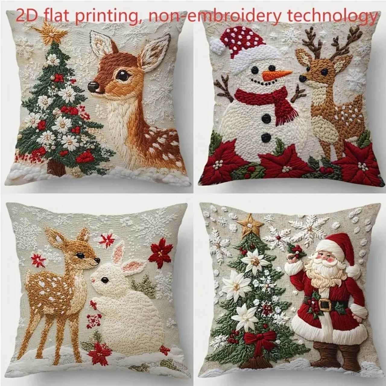 CutePillows, vánoční povlaky na polštáře (4 kusy) - Image 7