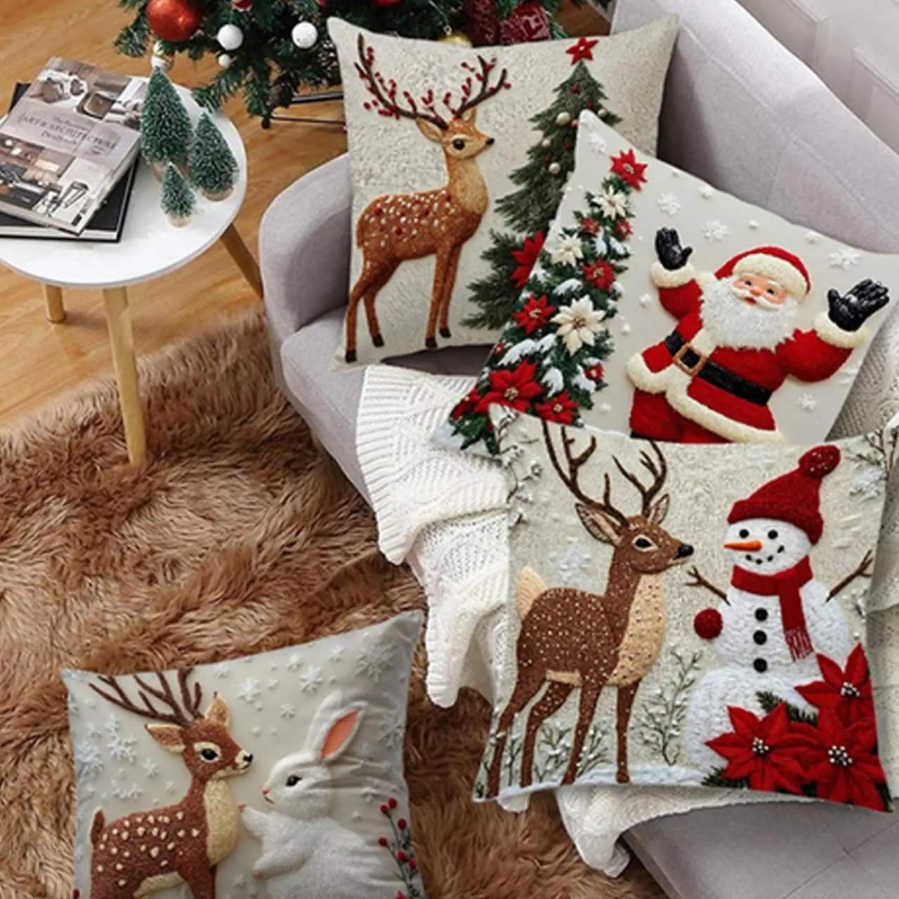 CutePillows, vánoční povlaky na polštáře (4 kusy) - Image 9