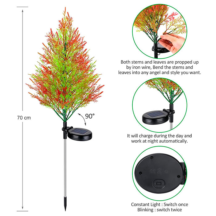 Cypress, solární lampa ve tvaru cypřiše - Image 2