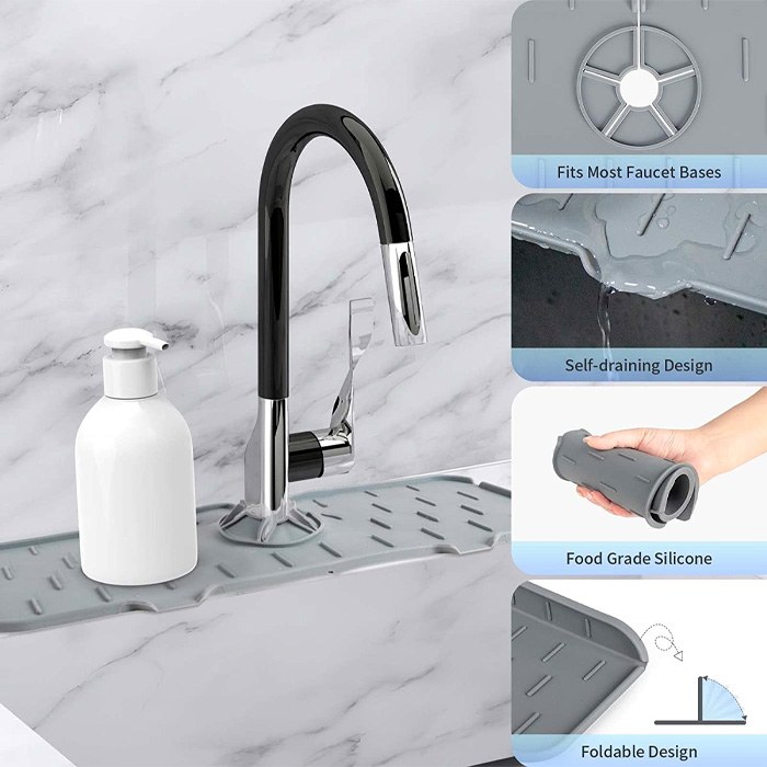 DryingPad, silikonová podložka pro kuchyňský dřez nebo umyvadlo v koupelně - Image 4