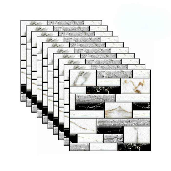 StickMarble, 3D samolepky na zeď s mramorovým vzhledem (10 ks)