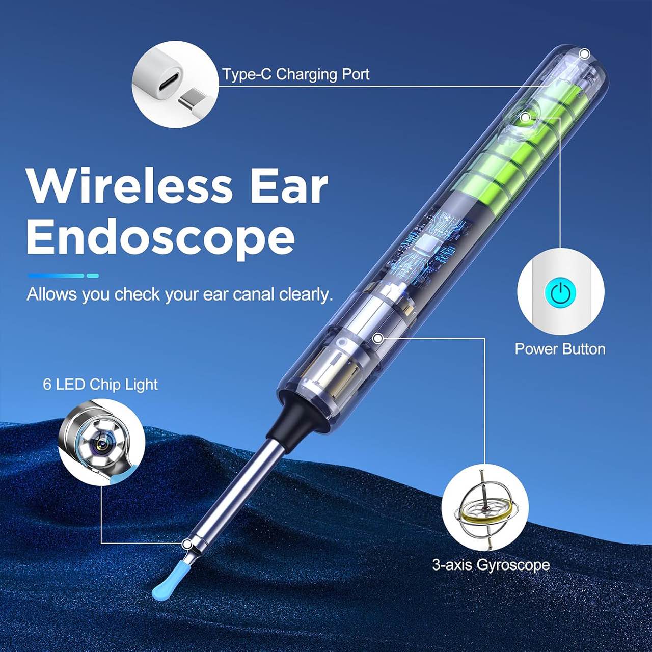 EarStick, pomocník na čištění ušního mazu s kamerou - Image 7