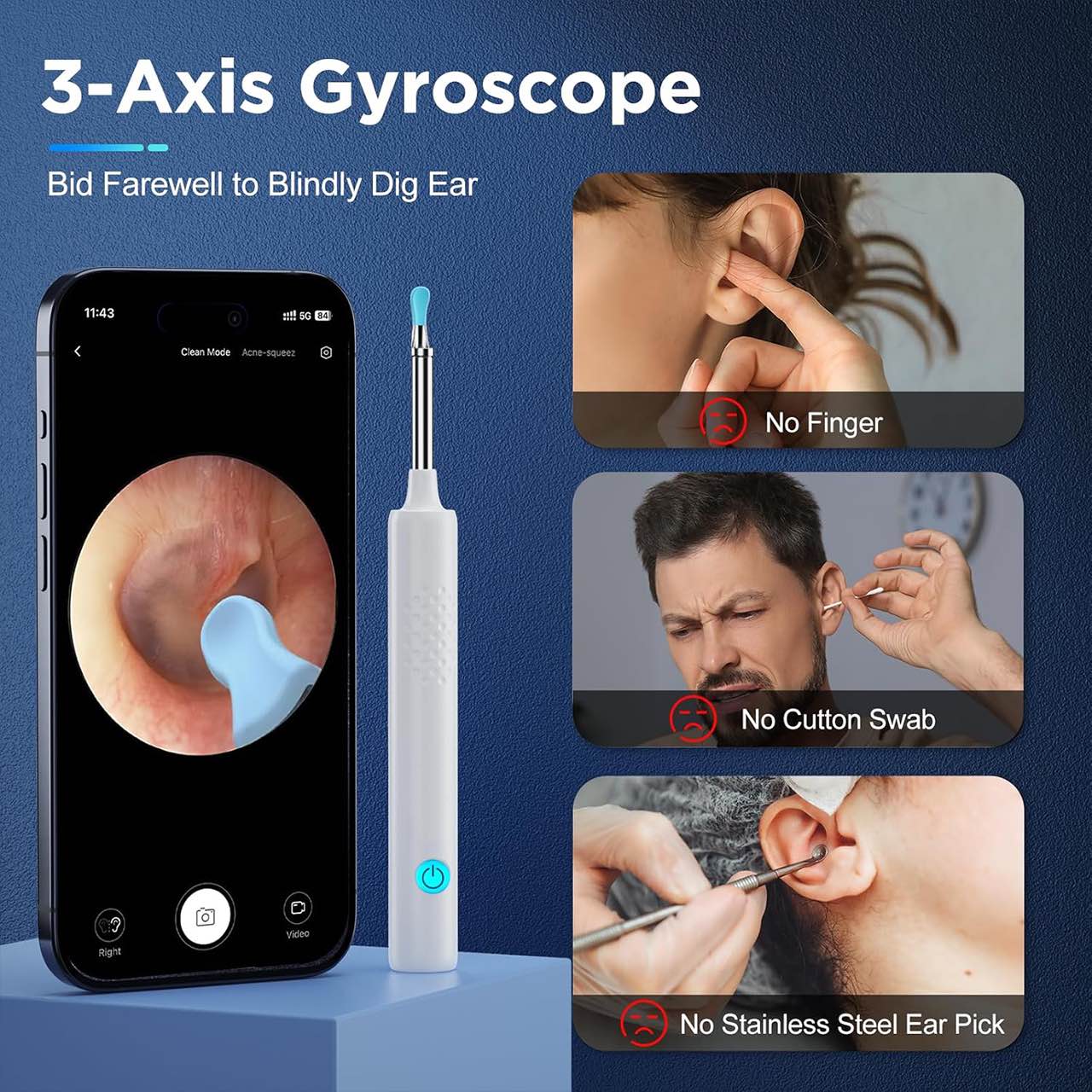 EarStick, pomocník na čištění ušního mazu s kamerou - Image 8