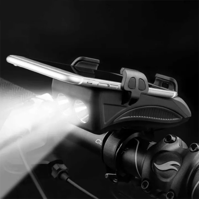 FastBike, světlo na kolo, nabíjecí stanice, držák na telefon a zvonek v jednom - Image 3