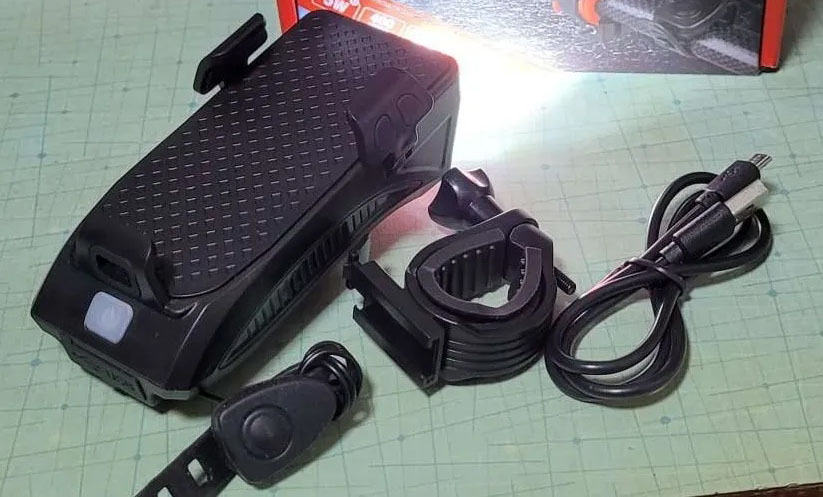 FastBike, světlo na kolo, nabíjecí stanice, držák na telefon a zvonek v jednom - Image 10