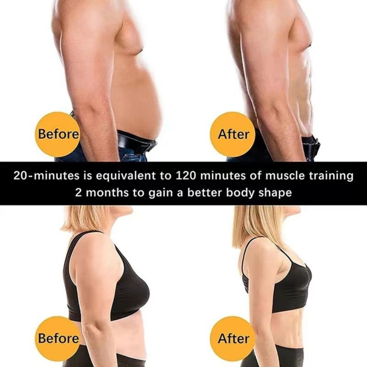 FitnessBelt, pás pro stimulaci břišních svalů - Image 4