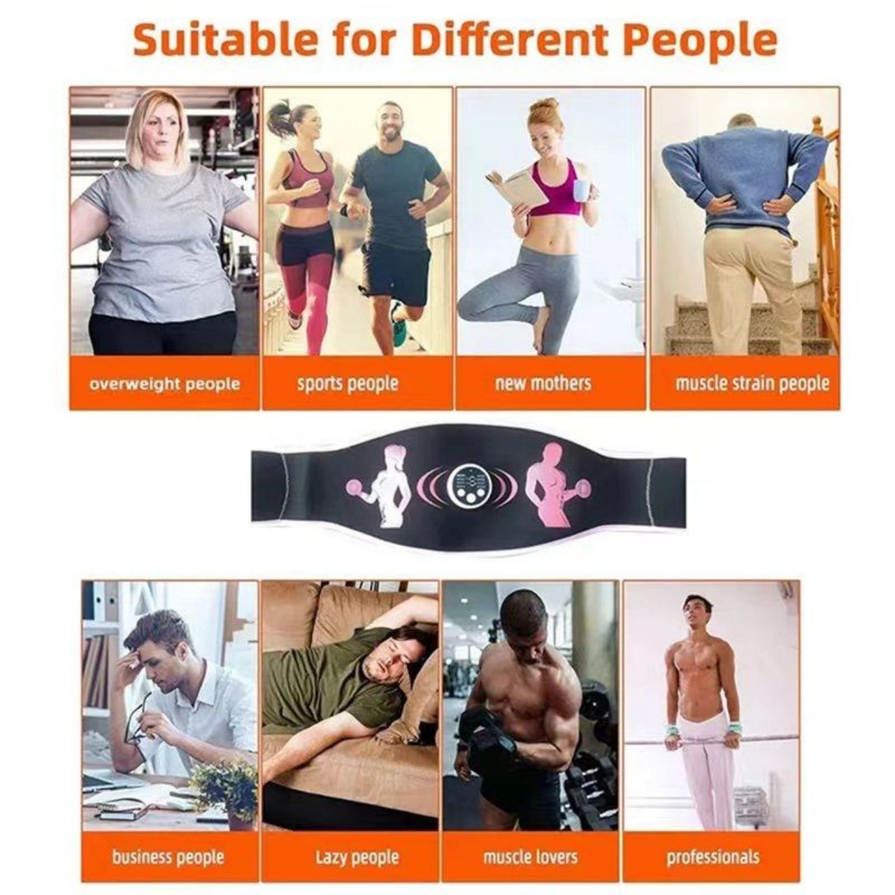 FitnessBelt, pás pro stimulaci břišních svalů - Image 5