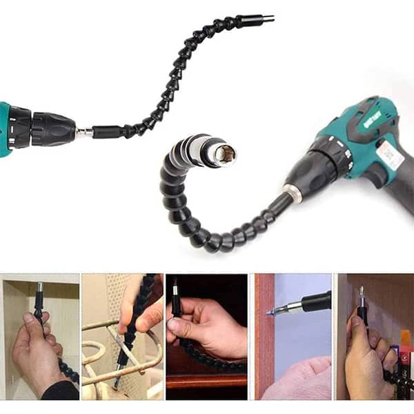 FlexyStar, flexibilní nástavec pro ruční a elektrické vrtačky + různé nástavce - Image 7