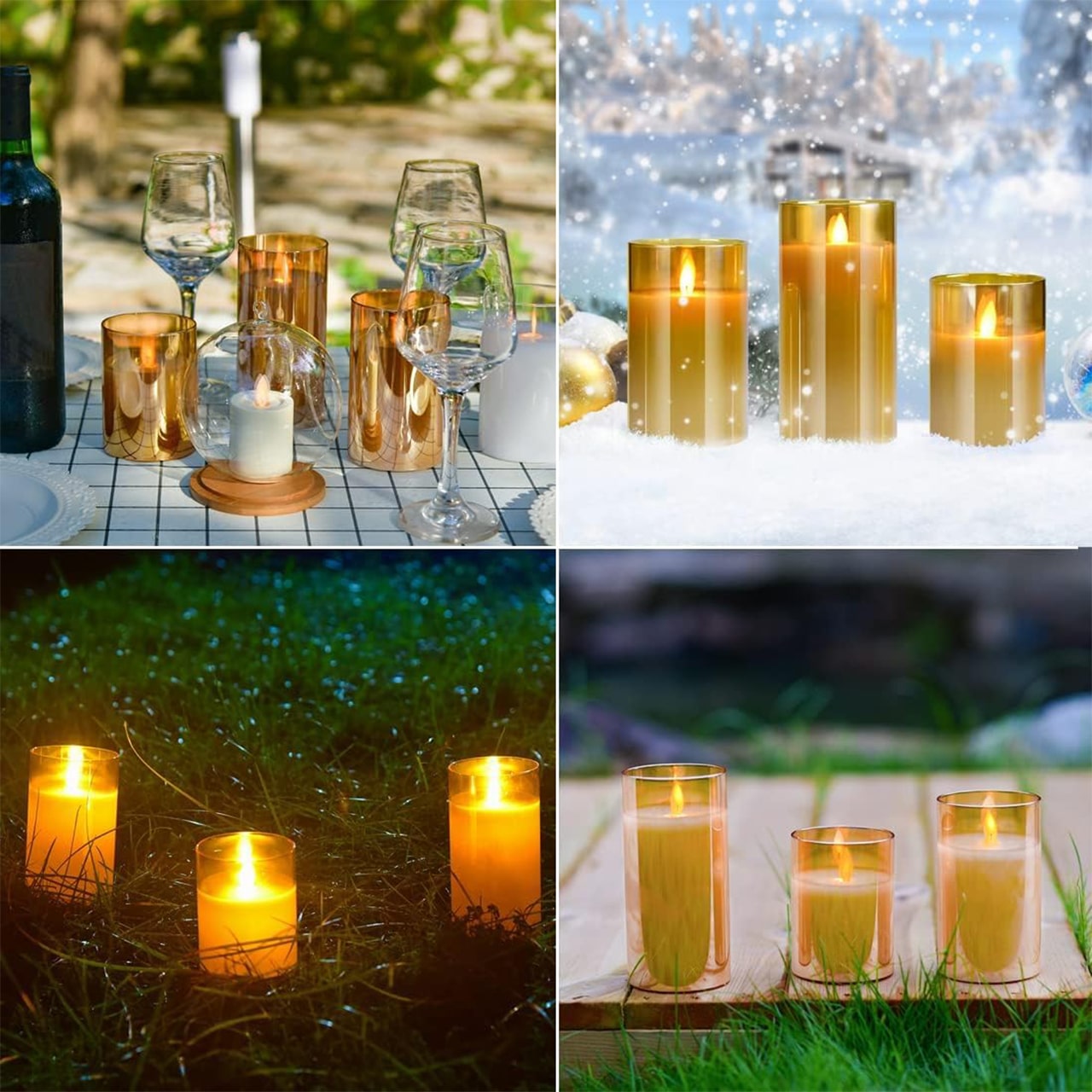 FlickCandles, sada elegantních dekorativních svíček (3 kusy) - Image 5