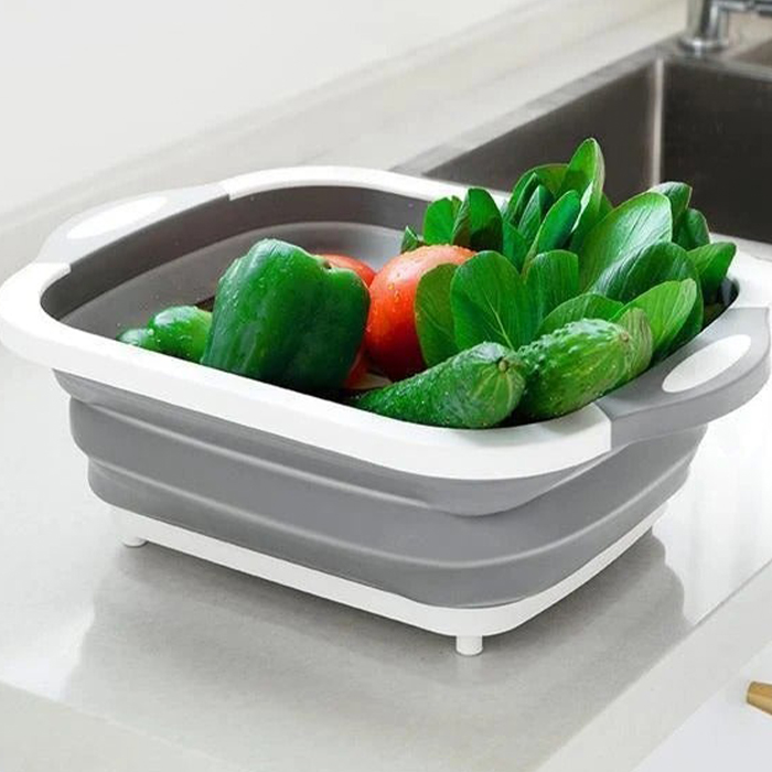 FoldableStrainer, multifunkční sítko, skladovací nádoba a prkénko na krájení v jednom - Image 3