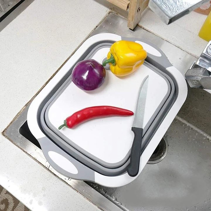 FoldableStrainer, multifunkční sítko, skladovací nádoba a prkénko na krájení v jednom - Image 4