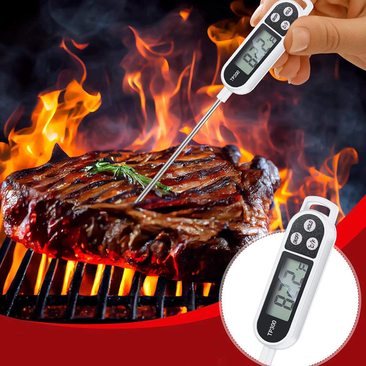 FoodMeter, elektronický digitální teploměr pro měření teploty potravin a tekutin - Image 3