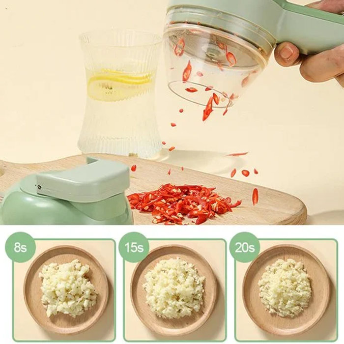 FoodProcessor, 5-dílná kuchyňská souprava na sekání, krájení, loupání a čištění - Image 2