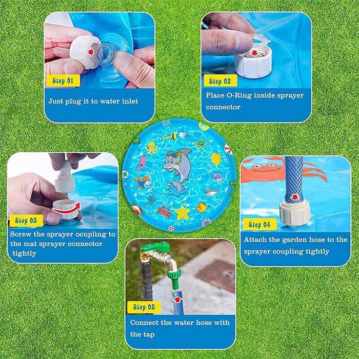 FunPool, nafukovací bazén s fontánou, který je vhodný pro děti i domácí zvířata. - Image 11