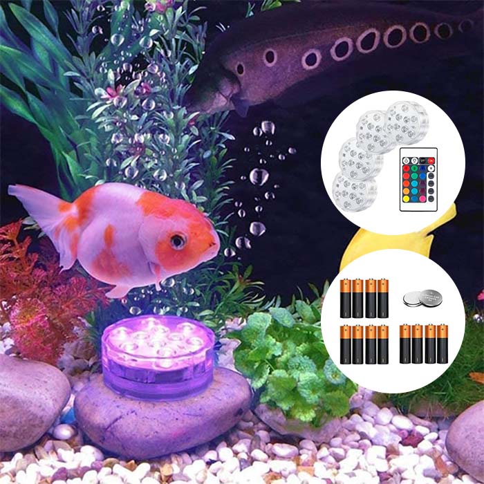 GlowBundle, 4 vodotěsná LED světla + sada baterií - Image 5