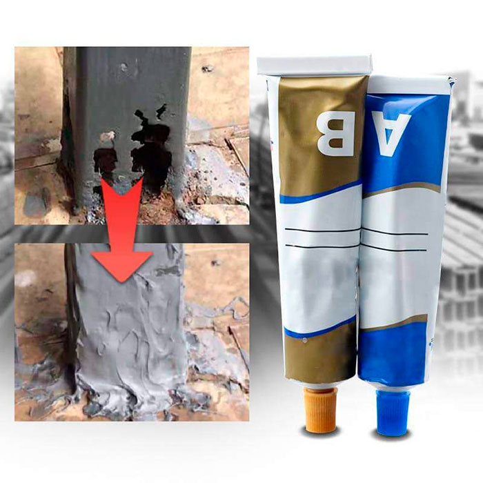Smíchejte směs v poměru 1:1 z tuby A a tuby B a vytvořte vynikající směs pro dlouhodobé lepení různých materiálů a povrchů!