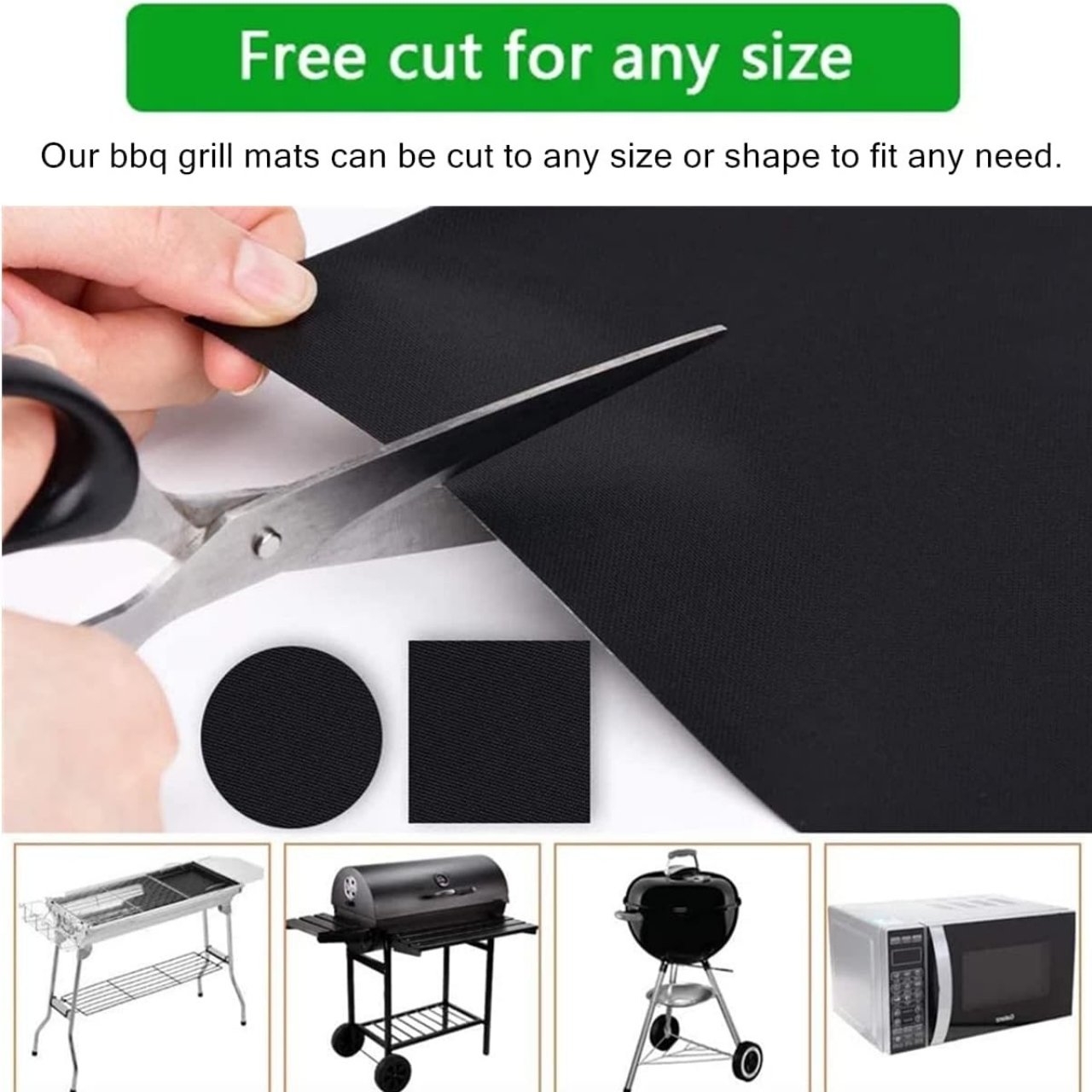 GrillBundle, sada grilovacích podložek (5 kusů) a kartáč na čištění grilu - Image 6