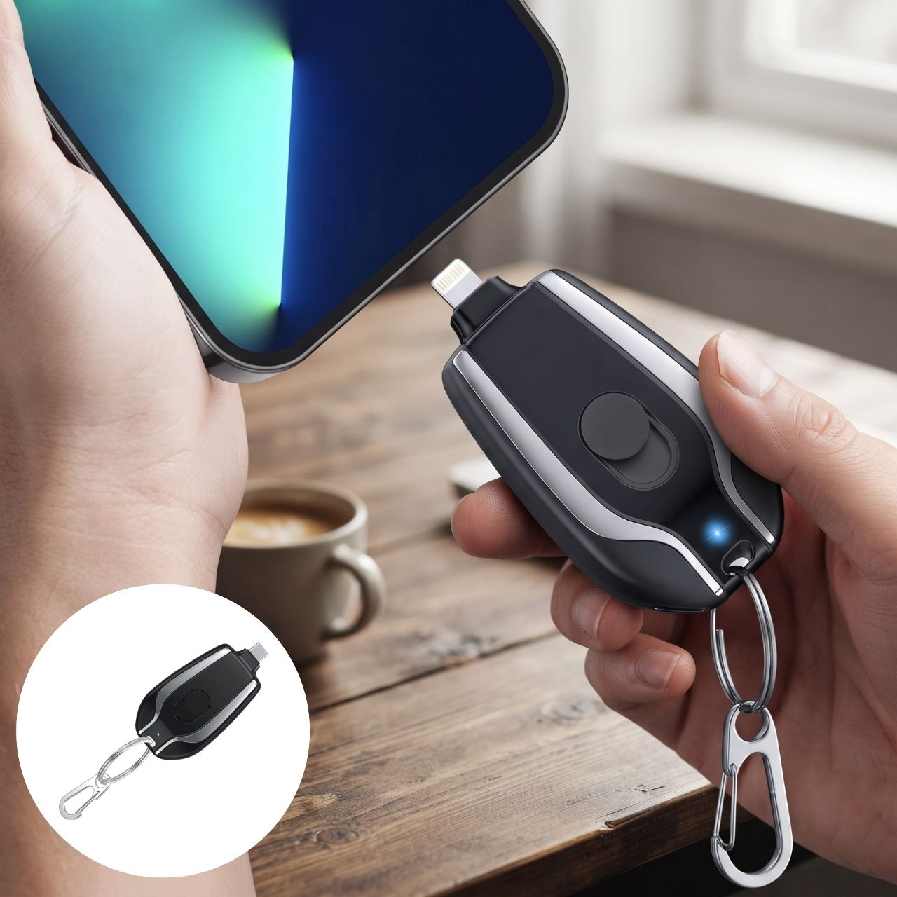 Mini přenosná nabíječka na telefon, KeyCharger - Image 7