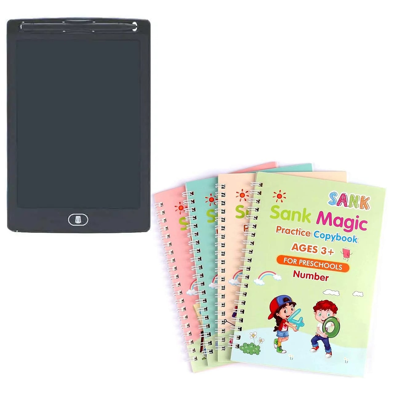 KidsBundle, LED pero tablet a 4 kouzelné pracovní sešity pro učení psaní a kreslení - Image 3