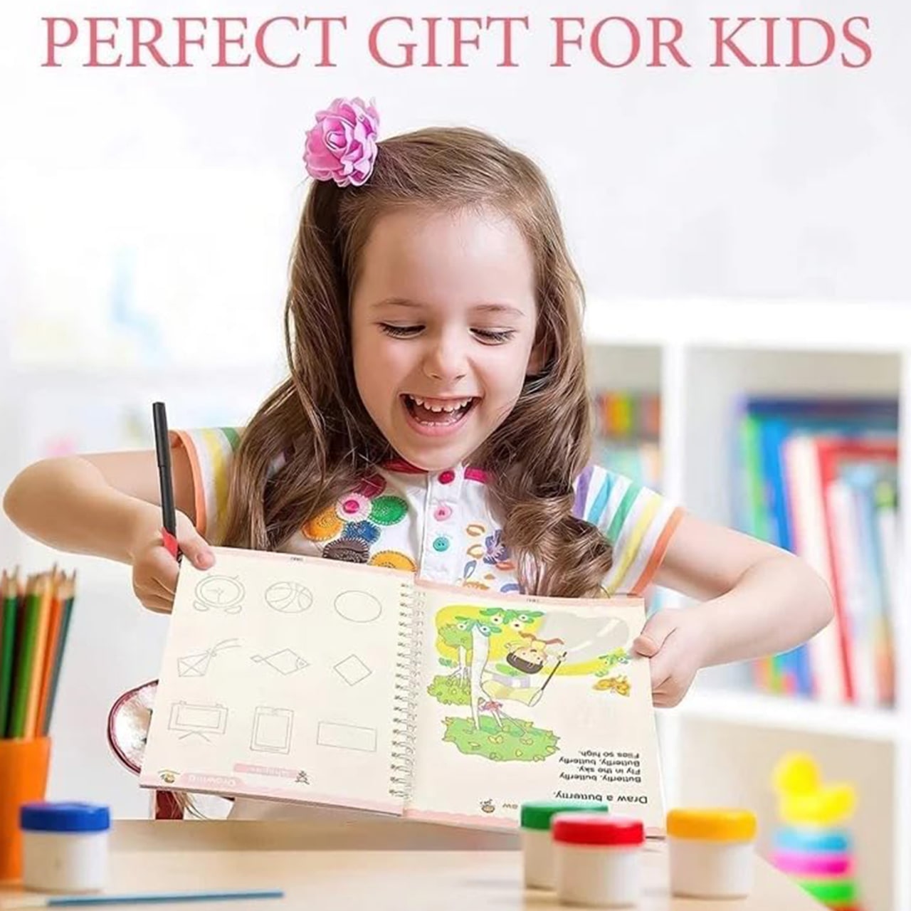 KidsBundle, LED pero tablet a 4 kouzelné pracovní sešity pro učení psaní a kreslení - Image 10