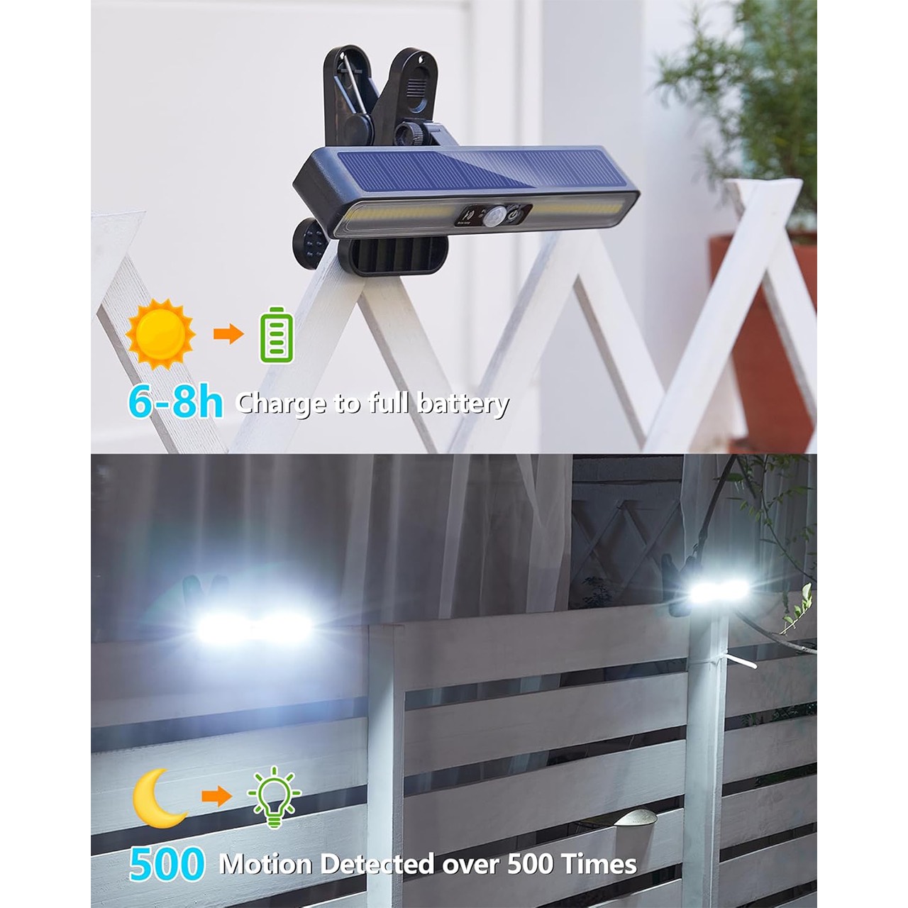LampClip, venkovní solární lampa s pohybovým senzorem - Image 2