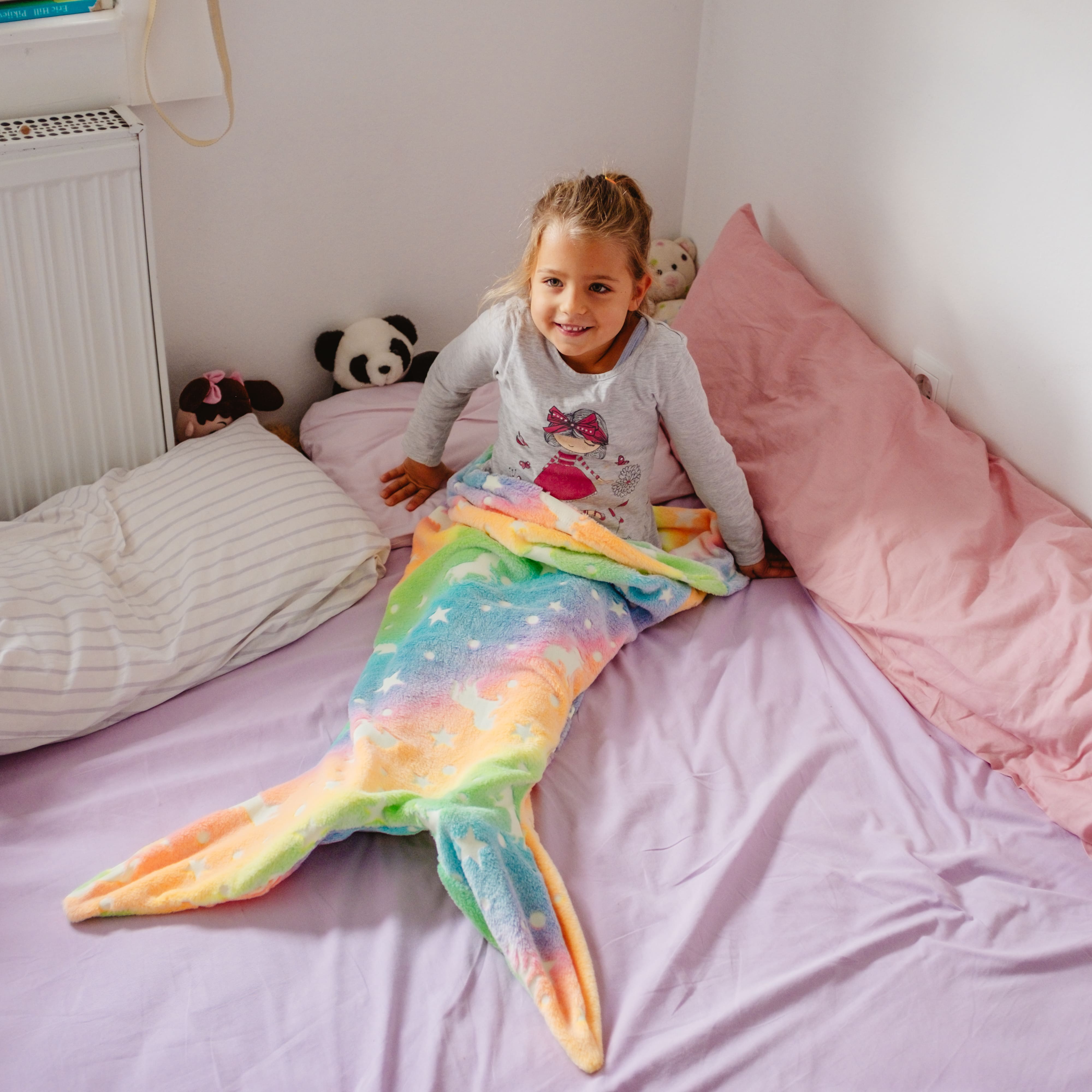 MermaidBlanket, deka v podobě ocasu mořské panny pro děti - Image 6