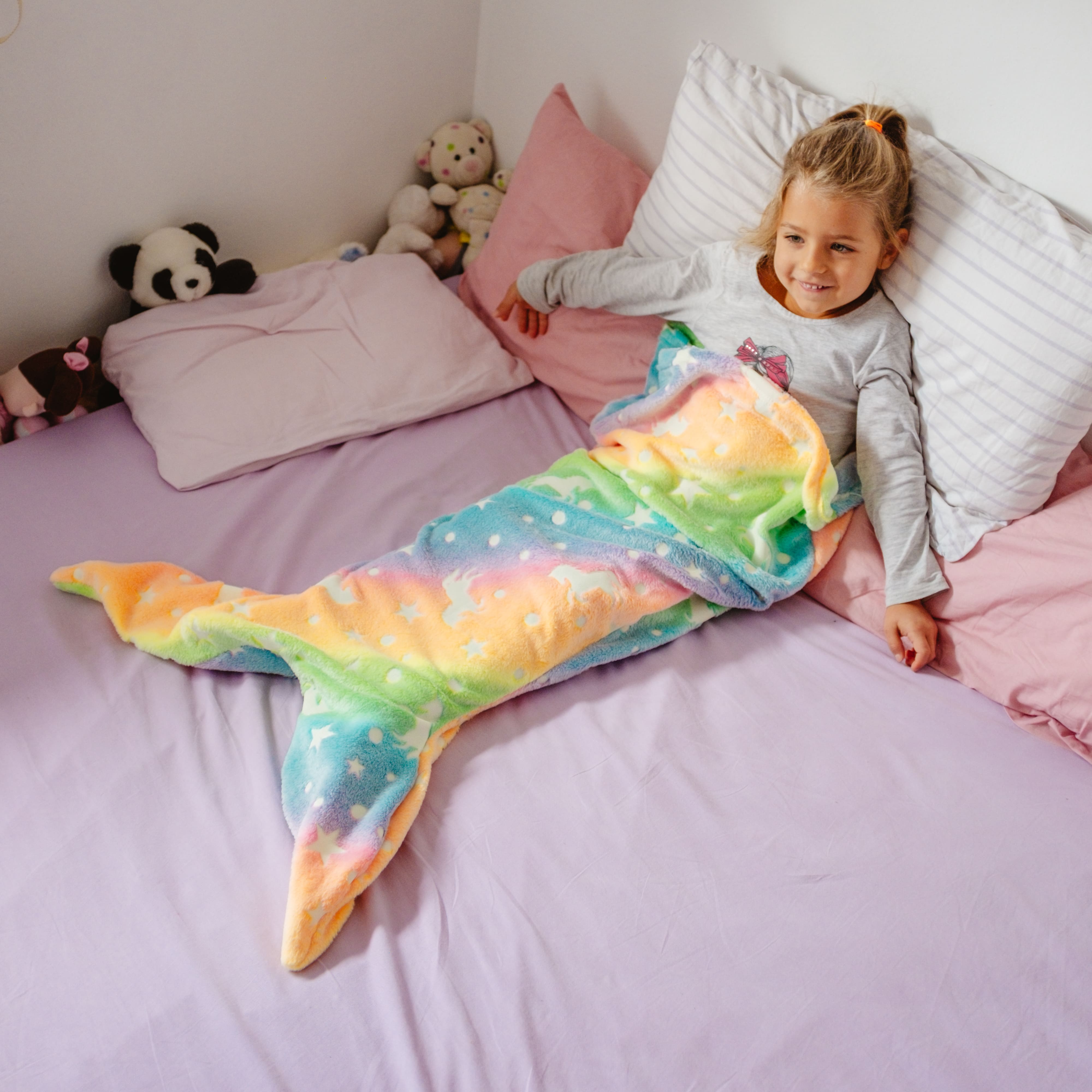 MermaidBlanket, deka v podobě ocasu mořské panny pro děti - Image 8