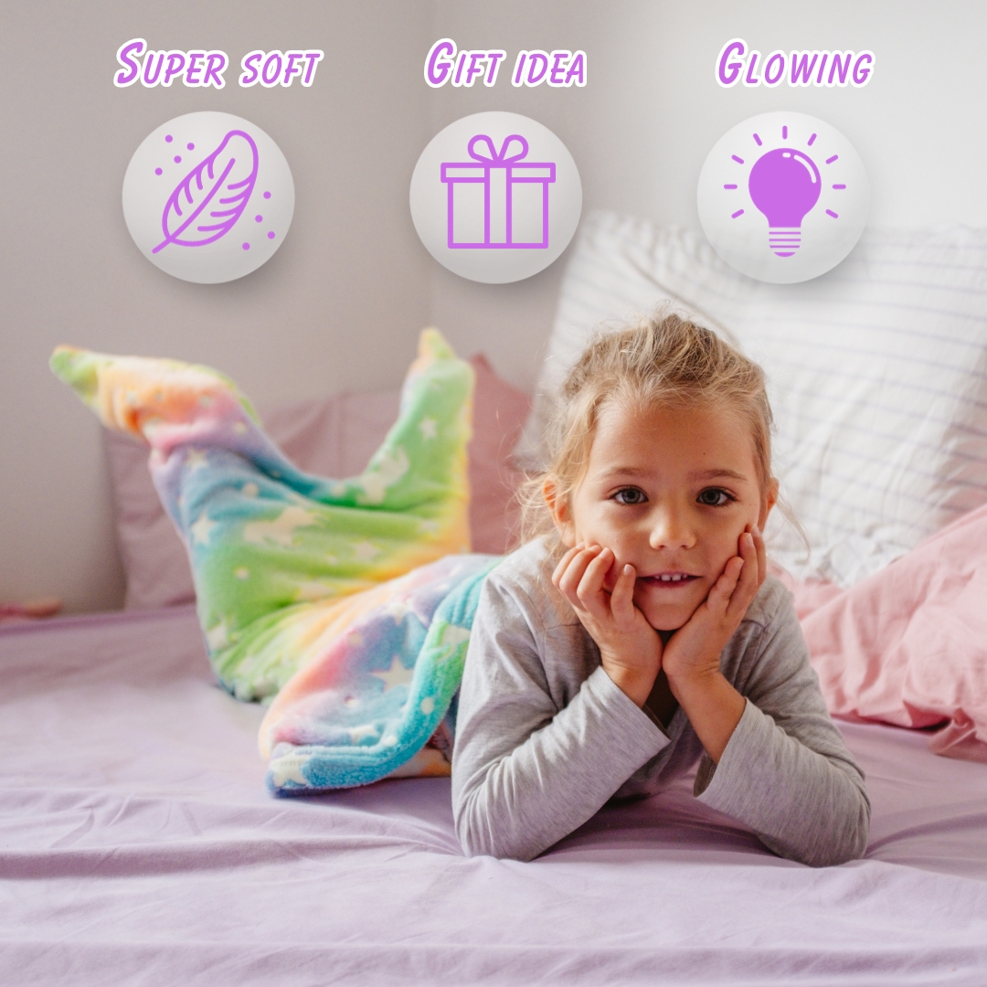 MermaidBlanket, deka v podobě ocasu mořské panny pro děti - Image 10