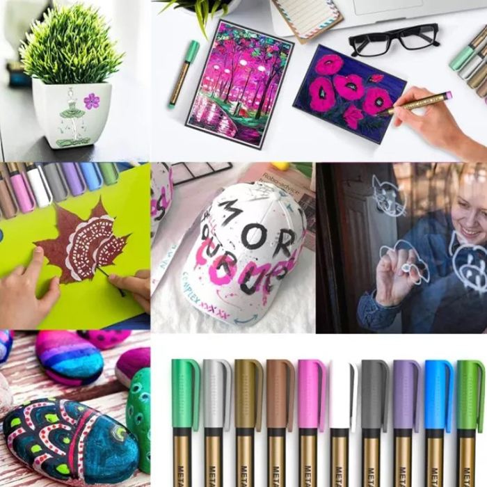 MetallicColorPen, 10-dílná sada fixů na tvoření - Image 7