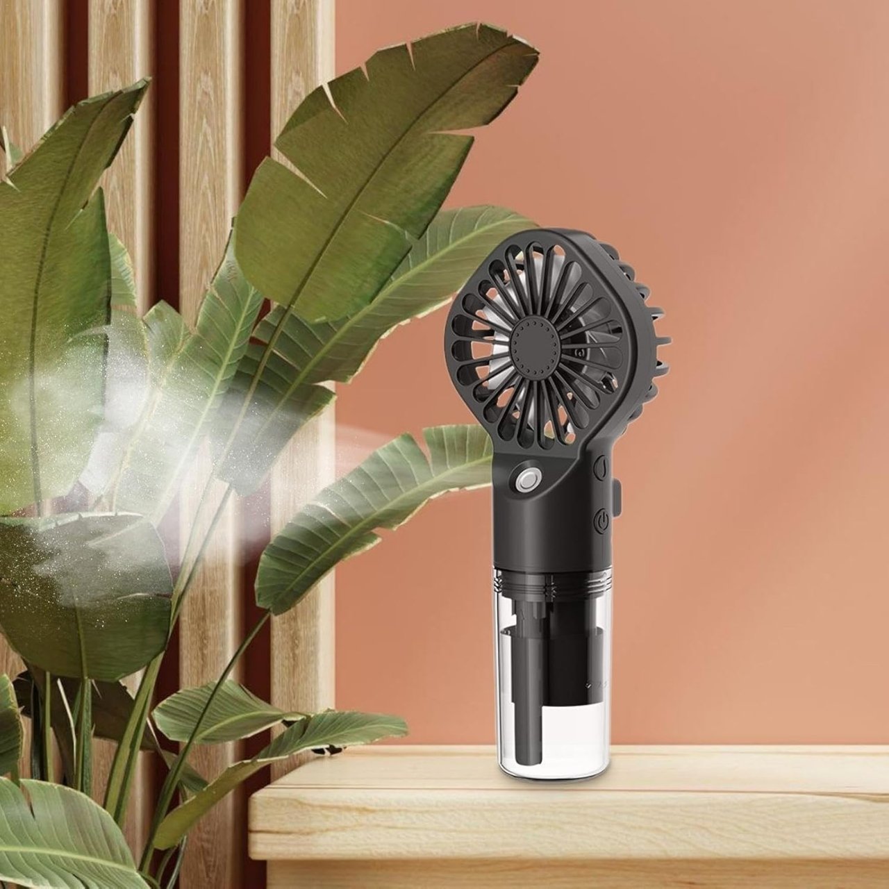 Misty, přenosný mini ventilátor s vestavěným zvlhčovačem - Image 8