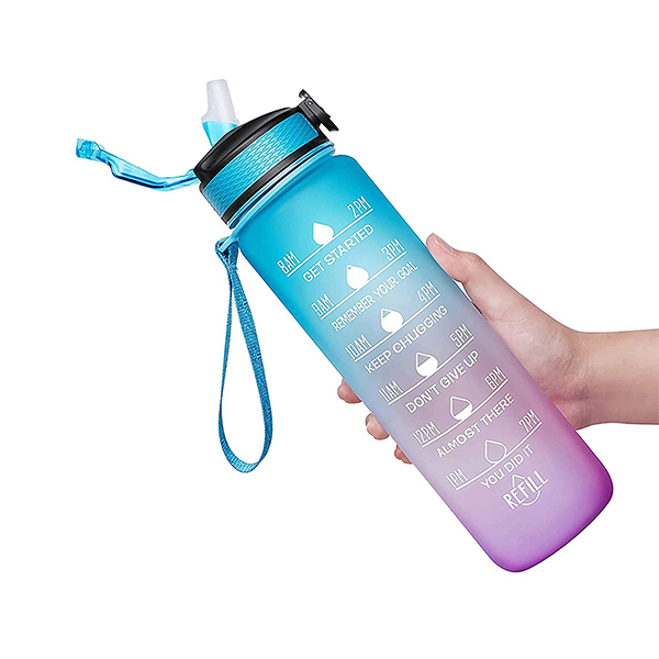 MotivationalBottle, láhev na vodu s motivačními verši a časovými značkami (1000 ml) - Image 2